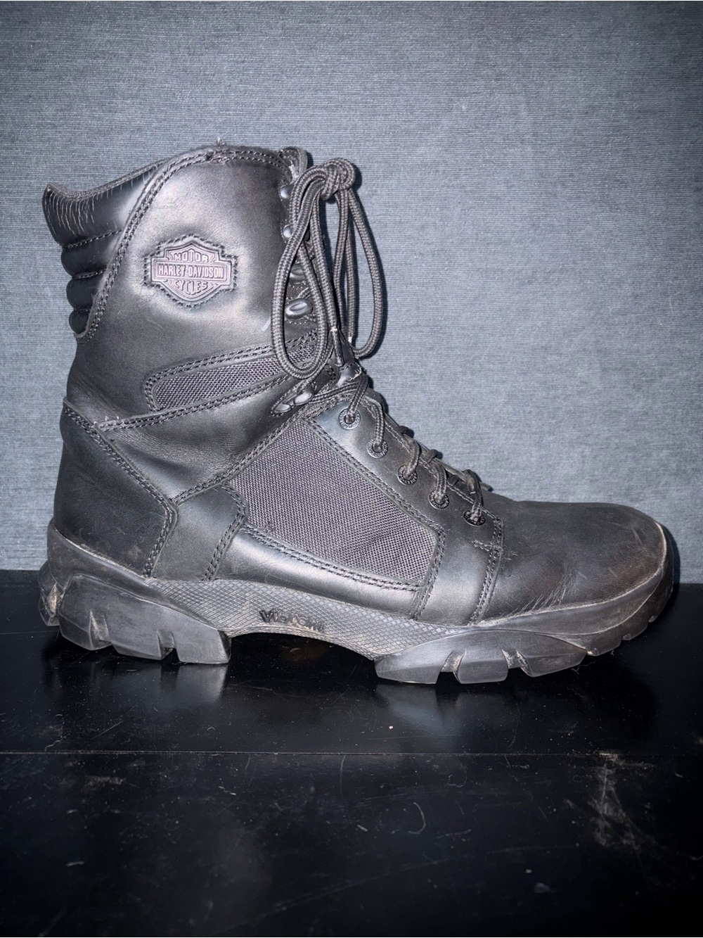 Harley-Davidson Men's Black Lace-Up Tactical Boot